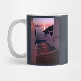 Santorini Purple Sunset Mug